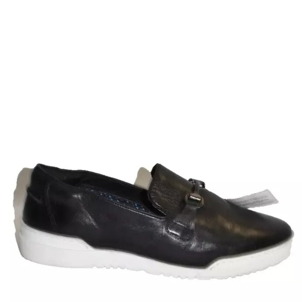 New! Thomas & Vine Men Dane Bit Leather Loafer Black 12 US DD437 PO# 006413